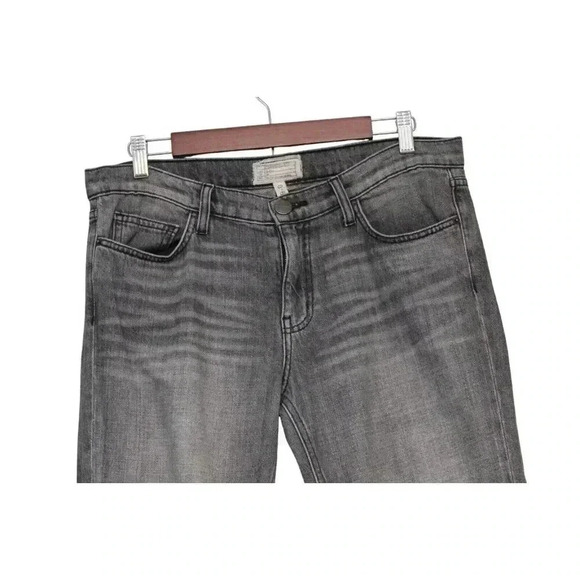 Current Elliot Jeans Size 29 Cropped Straight Leg Distressed Denim 90s Grunge - Picture 2 of 12